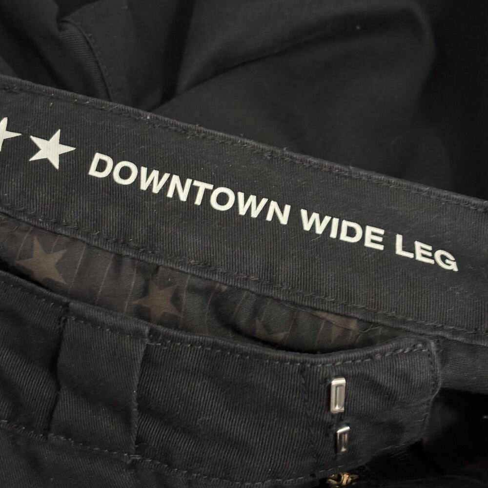 FiveStar General Pants Juniors 1 25 Black Wide Leg Downtown Chino Baggy Canvas - Picture 11 of 13